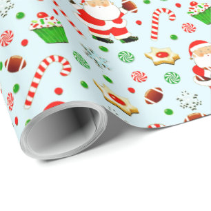 Fußball-Feiertagsgeschenk Geschenkpapier