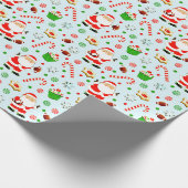 Fußball-Feiertagsgeschenk Geschenkpapier (Ecke)