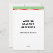 Fußball Feiertagskarte (Rückseite)