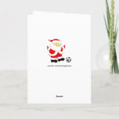 Fußball Feiertagskarte (Rückseite)