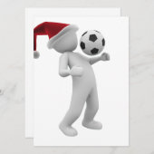 Fußball Feiertagskarte (Vorne/Hinten)