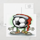 Fußball Feiertagspostkarte (Vorne/Hinten)