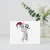 Fußball Feiertagspostkarte (Stehend Vorderseite)