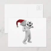 Fußball Feiertagspostkarte (Vorne/Hinten)
