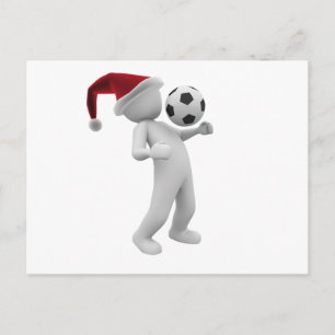 Fußball Feiertagspostkarte