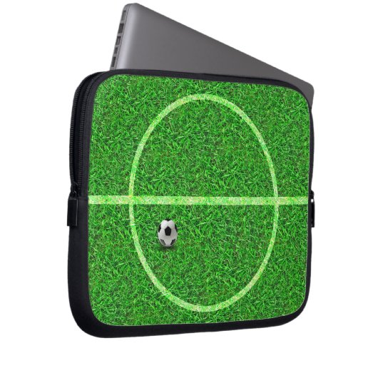 Fußball-Feld Ball - Laptop-Sieb Laptopschutzhülle (Vorne Rechts)