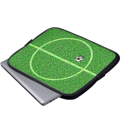 Fußball-Feld Ball - Laptop-Sieb Laptopschutzhülle (Vorne Knopf)