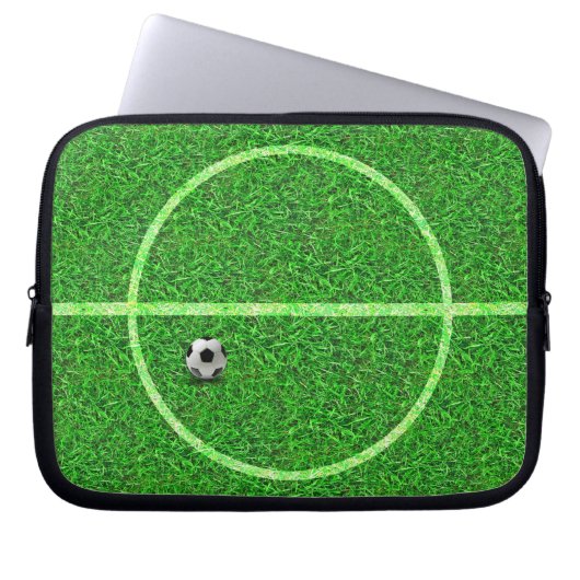 Fußball-Feld Ball - Laptop-Sieb Laptopschutzhülle (Vorderseite)