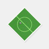 Fußball-Feld Ball - Papier Napkin Serviette (Ecke)