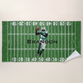 Fußball Feld Design Beach Handtuch (Vorderseite)