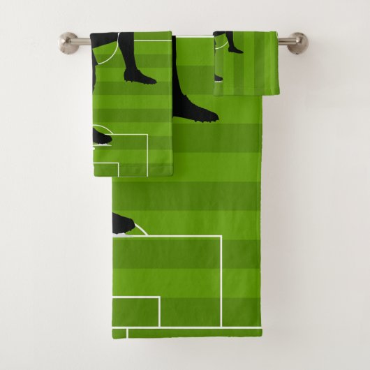 Fußball-Feld Design Handtuch-Set Badhandtuch Set (Insitu)