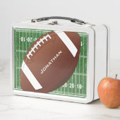 Fußball Feld mit Fußball Metal Lunchbox (Beispiel)