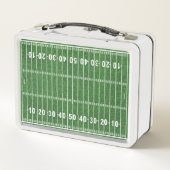 Fußball Feld mit Fußball Metal Lunchbox (Rückseite)