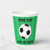 Fußball-Feld Sport Custom Pappbecher (Rückseite)