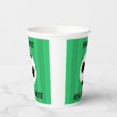 Fußball-Feld Sport Custom Pappbecher (Links)