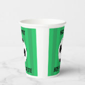 Fußball-Feld Sport Custom Pappbecher (Rechts)