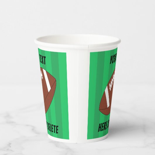 Fußball-Feld Sport Custom Pappbecher (Rechts)