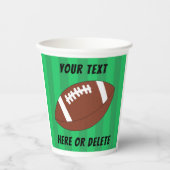 Fußball-Feld Sport Custom Pappbecher (Vorderseite)