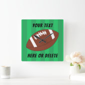 Fußball-Feld Sport Custom Quadratische Wanduhr (Zuhause)