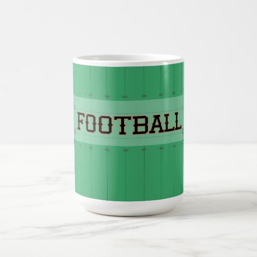 FUSSBALL-Feld-Turf-Marker Typografie Kaffeetasse (Mittel)