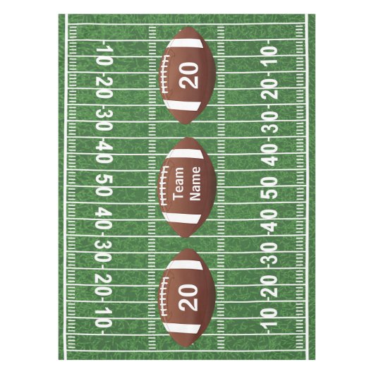 Fußball Feld und Balls Design Tablett Tischdecke (Vorderseite)