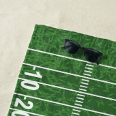 Fußball Feld und Fußball Design Beach Handtuch (Beispiel)