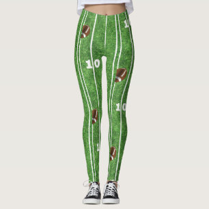 Fußball-Feld-Yard-Linien-und Ball-Druck-Leggings Leggings