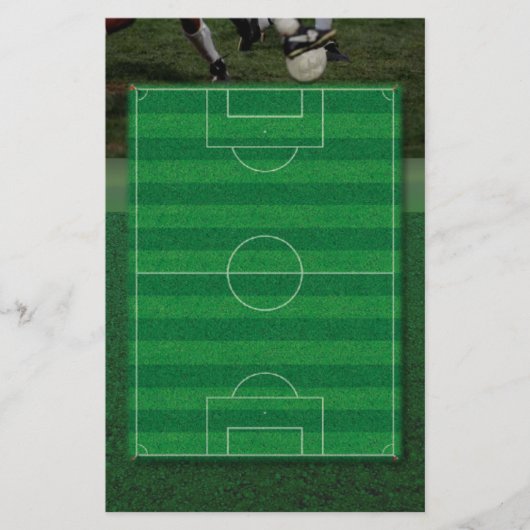 Fußball-Feldgeschosse Briefpapier (Vorderseite)