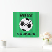 Fußball-Feldsport Quadratische Wanduhr (Zuhause)