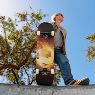 Fußball-Feuerskateboard Skateboard