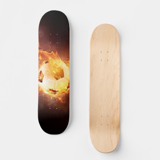 Fußball-Feuerskateboard Skateboard (Vorderseite)