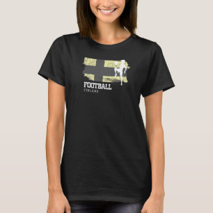 Fußball Finnland Flag Womens Football Team Fußball T-Shirt