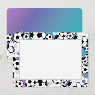 Fußball-Flachkarte Danke Einladung