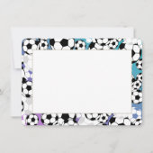 Fußball-Flachkarte Vielen Dank Einladung (Vorderseite)