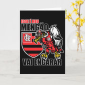 Fußball Flamengo Karte (Gelbe Blume)