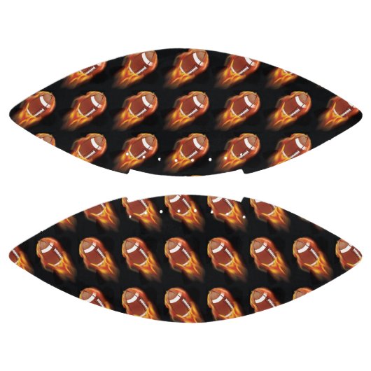 Fußball flammend/schwarz football (Paneele)