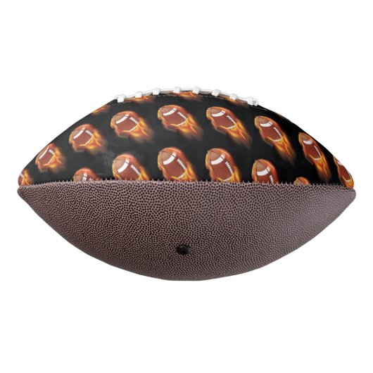 Fußball flammend/schwarz football (Gedreht 270)