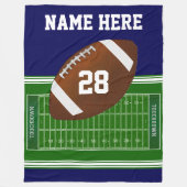 Fußball Fleece Blanket IHREN Namen, Anzahl, Farben (Vorderseite)