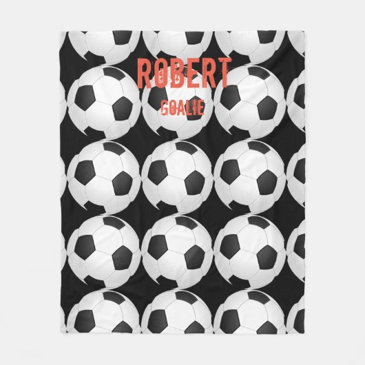 Fußball-Fleece Blanket Sportspieler Fans Sportler Fleecedecke (Vorderseite)