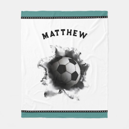 Fußball Fleecedecke (Vorderseite)