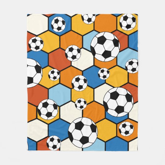 Fußball Fleecedecke (Vorderseite)