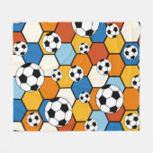 Fußball Fleecedecke (Vorderseite (Horizontal))