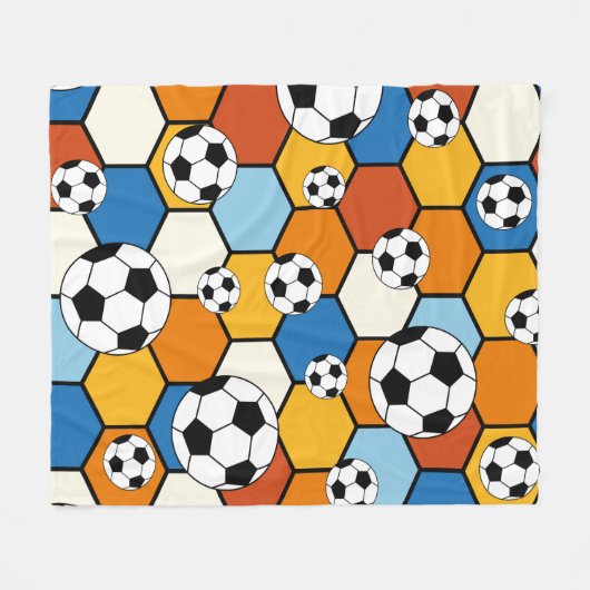 Fußball Fleecedecke (Vorderseite (Horizontal))
