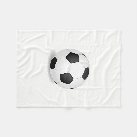 Fußball Fleecedecke (Vorderseite (Horizontal))