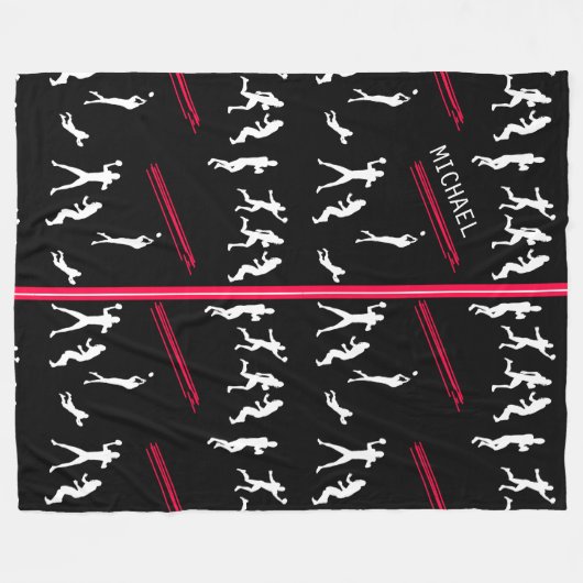 Fußball Fleecedecke (Vorderseite (Horizontal))