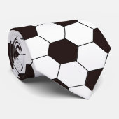 Fußball | Football pattern Anpassbar | Eigenname Krawatte (Gerollt)
