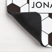 Fußball | Football pattern Anpassbar | Eigenname Mousepad (Ecke)