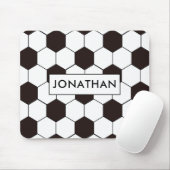 Fußball | Football pattern Anpassbar | Eigenname Mousepad (Mit Mouse)