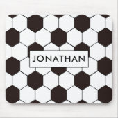 Fußball | Football pattern Anpassbar | Eigenname Mousepad (Vorne)