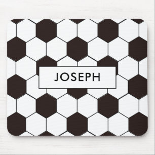 Fußball Football pattern Anpassbar Eigenname Mousepad